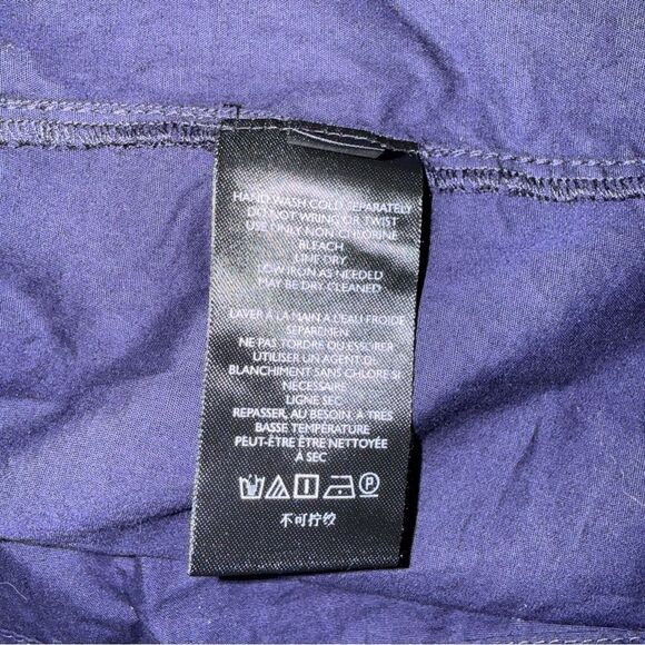 Maeve Anthropologie Sonja Blouse Top Sz 0 Blue Embroidered Balloon Sleeve V Neck - Picture 10 of 12